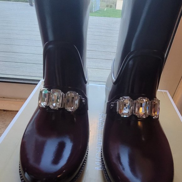Michael Kors Rain Boots Bling-Bling - Picture 10 of 11